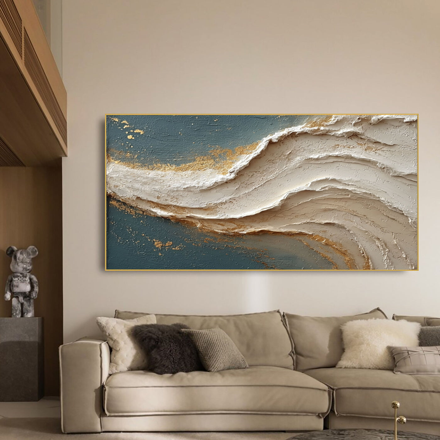 Textured Undulant Opulence | Cerulean Aurum