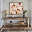 Textured Floral Petals | White Brown