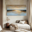 Textured Golden Horizon | Calm Waters