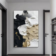 Textured Impasto Contrast | Gilded Neutrals