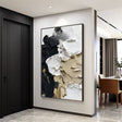 Textured Impasto Contrast | Gilded Neutrals
