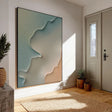 Textured Coastal Strata | Teal Sand