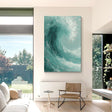 Textured Turquoise Surge | Silver Crest