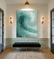 Textured Turquoise Surge | Silver Crest
