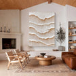 Textured Cymatic Opulence | Beige Undulations