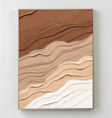 Texturierte, erdige Wellen | Braun Beige