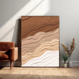 Texturierte, erdige Wellen | Braun Beige