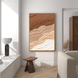 Texturierte, erdige Wellen | Braun Beige