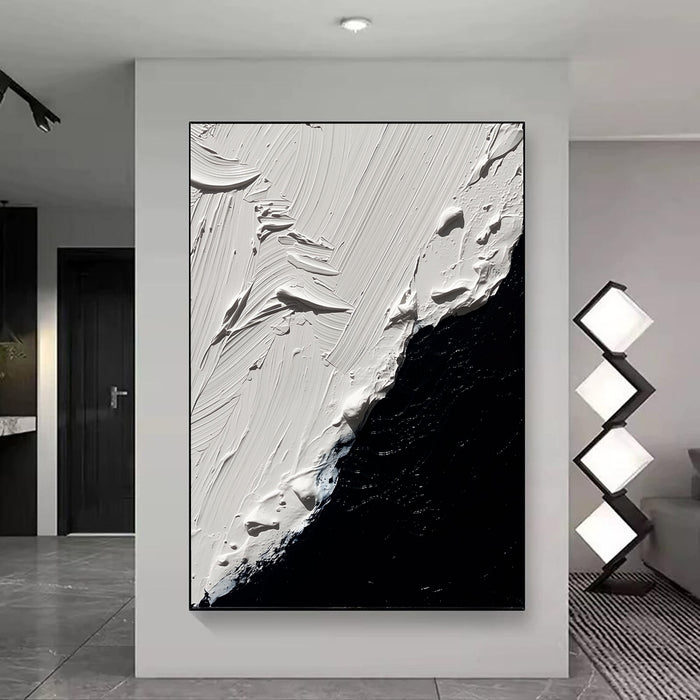 Textured Monochrome Contrast | White Black