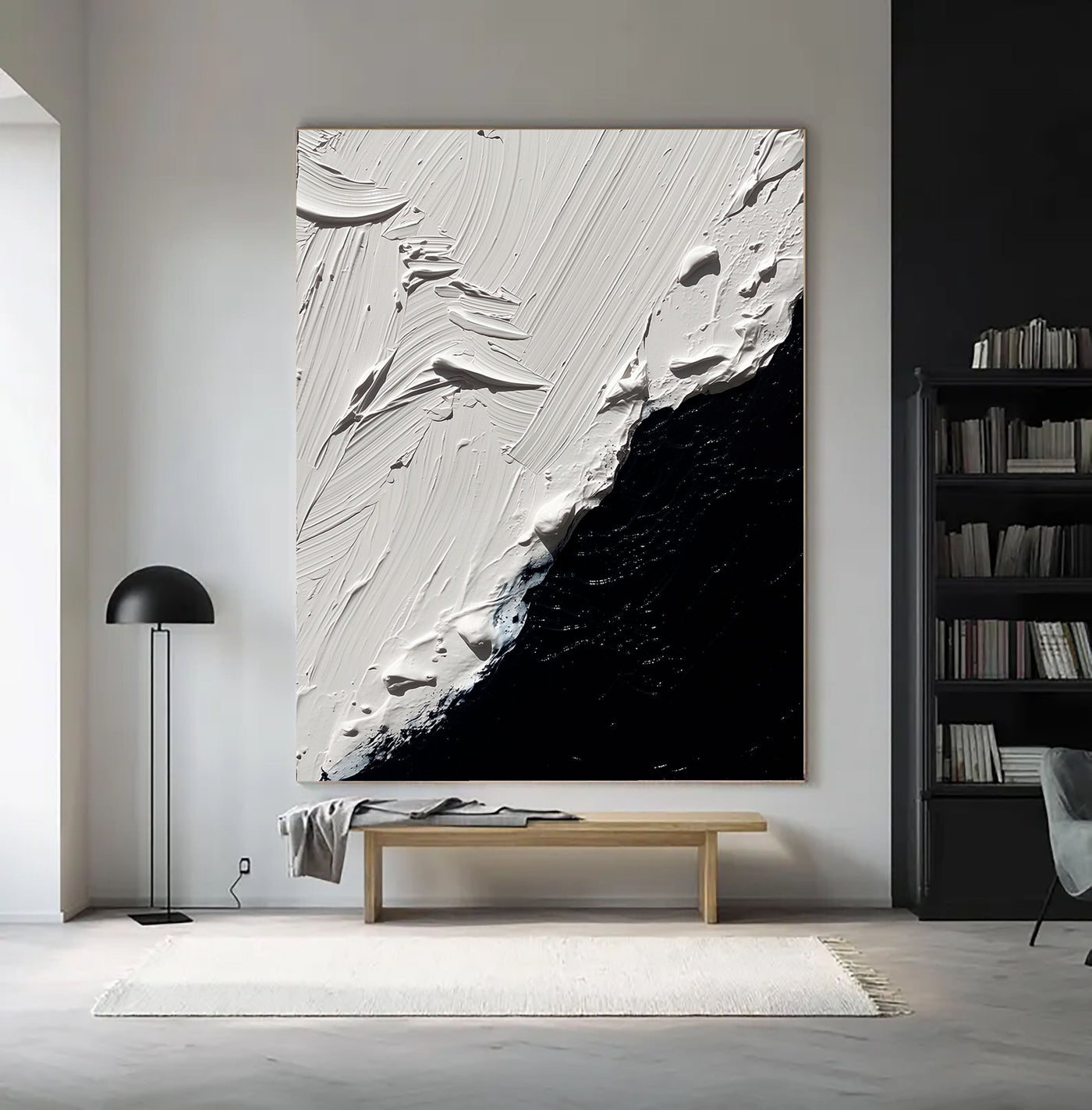 Textured Monochrome Contrast | White Black