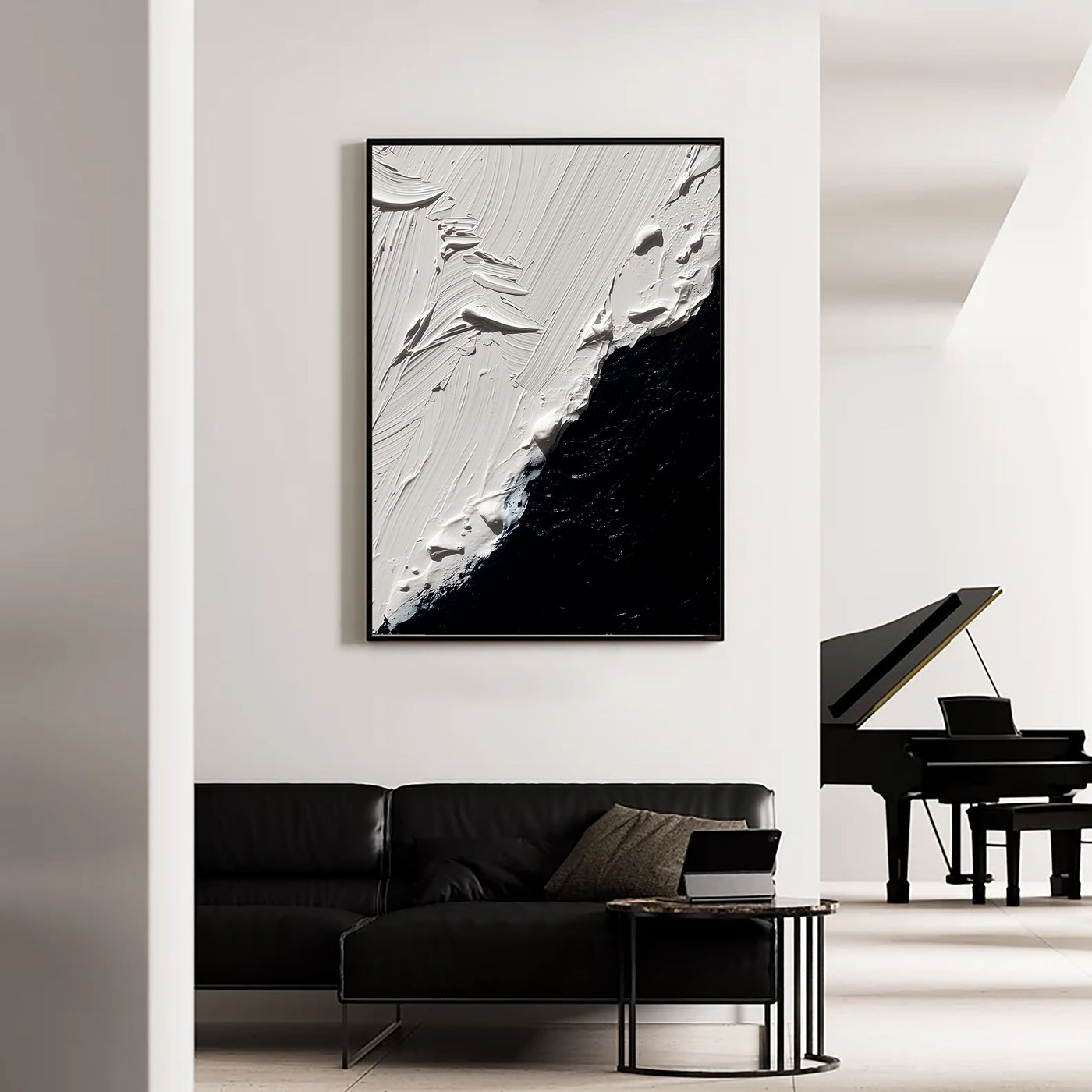 Textured Monochrome Contrast | White Black