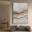 Textured Earth Tone Relief | Abstract Horizon