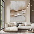 Textured Earth Tone Relief | Abstract Horizon