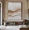 Textured Earth Tone Relief | Abstract Horizon