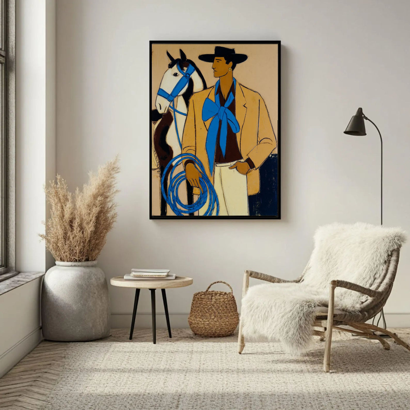Textured Cowboy Harmony | Bold Blues