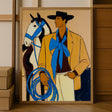 Textured Cowboy Harmony | Bold Blues