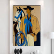 Textured Cowboy Harmony | Bold Blues