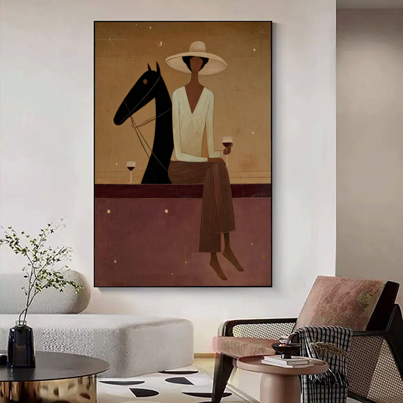 Textured Equestrian Leisure | Amber Hues
