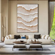 Textured Cymatic Opulence | Beige Undulations