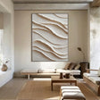 Textured Neutral Undulations | Creamy Swirl