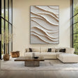 Textured Neutral Undulations | Creamy Swirl