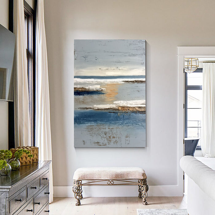 Textured Coastal Glow | Tide Reflection