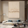 Strukturierte, minimalistische Gräser | Beige Weiß