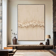 Strukturierte, minimalistische Gräser | Beige Weiß