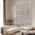 Textured Geometric Minimalism | White Grid