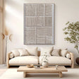Textured Geometric Minimalism | White Grid