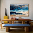 Textured Oceanic Opulence | Blue Gold