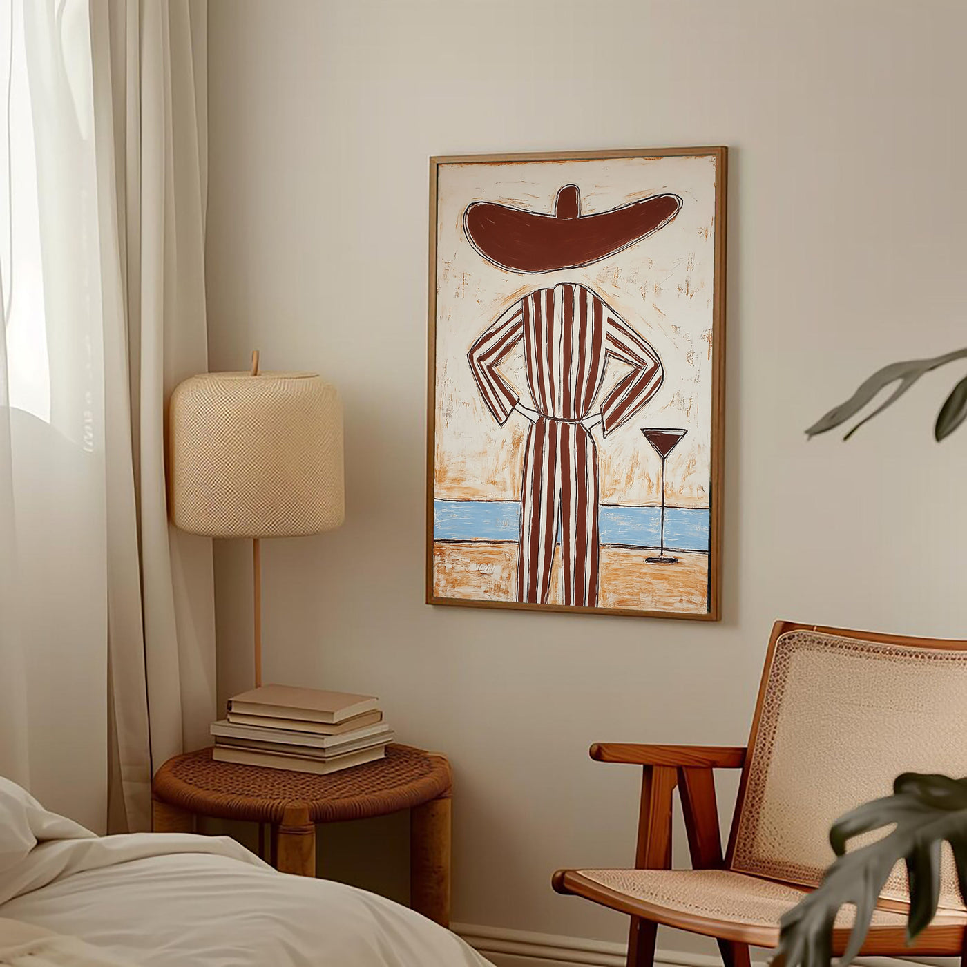 Whimsical Striped Silhouette | Leisure Lounge