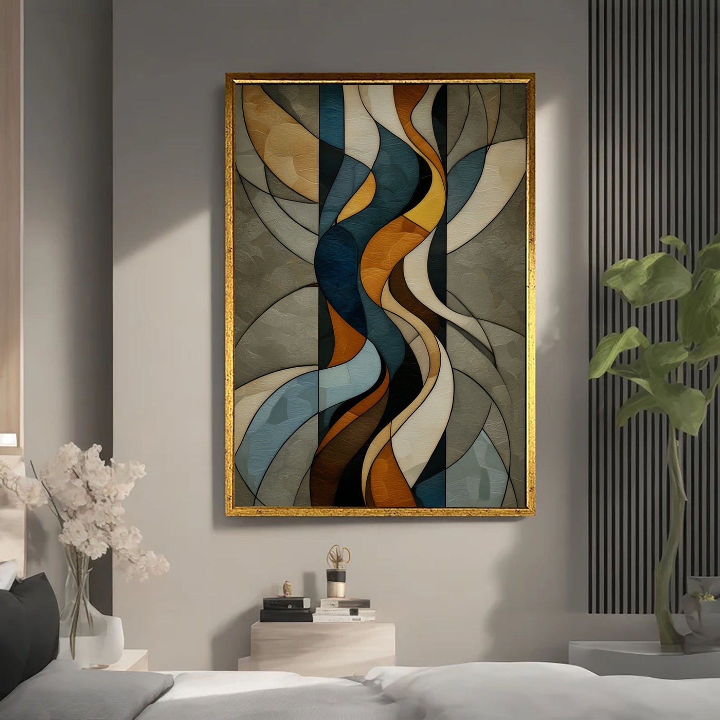 Textured Rhythmic Curves | Warm Tones