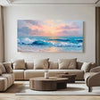 Textured Coastal Sunrise | Blue Gold