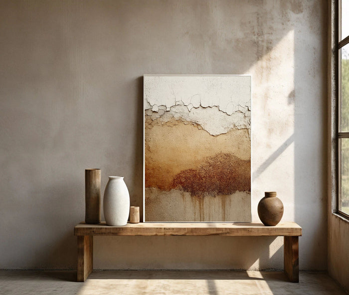 Textured Sandy Crackle | Earthy Patina