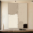 Textured Cracked Layers | Beige Black