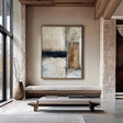 Textured Minimalist Grid | Ochre Panel