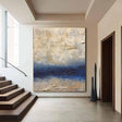 Strukturierter Küstenhorizont | Blau Beige