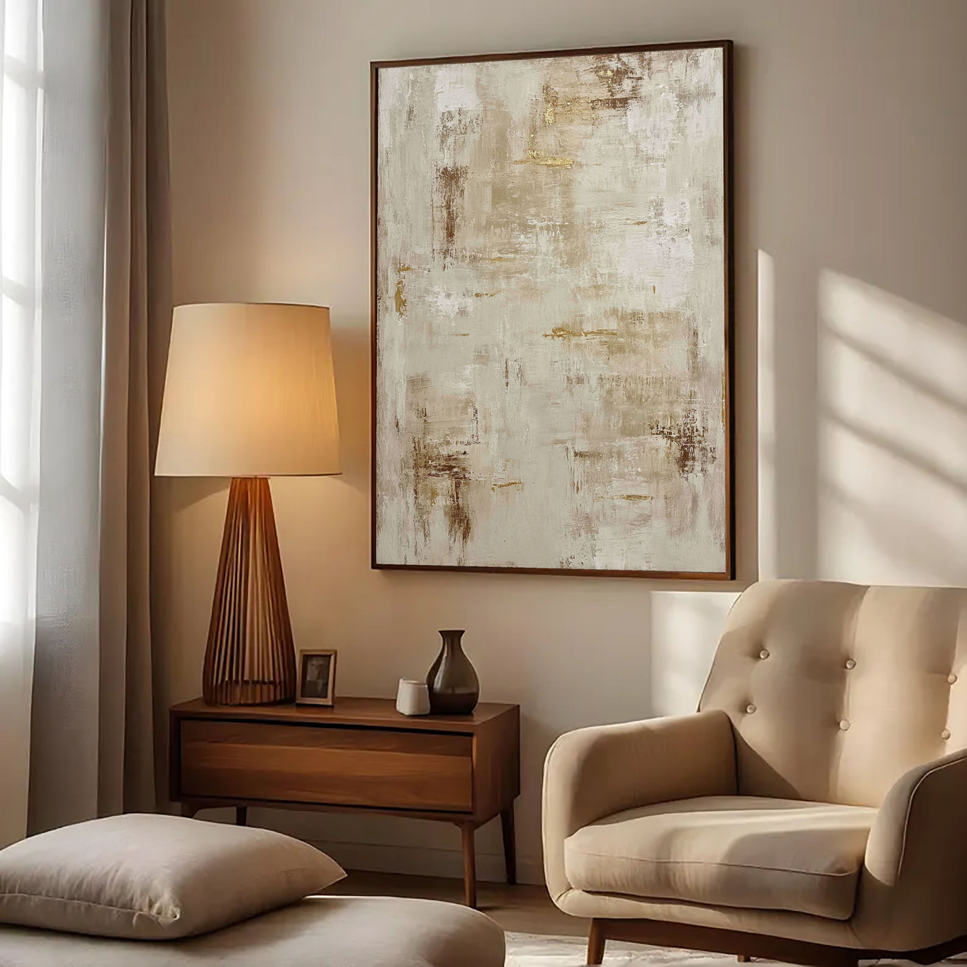 Textured Gilded Whisper | Neutral Gold