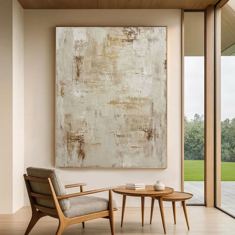 Textured Gilded Whisper | Neutral Gold