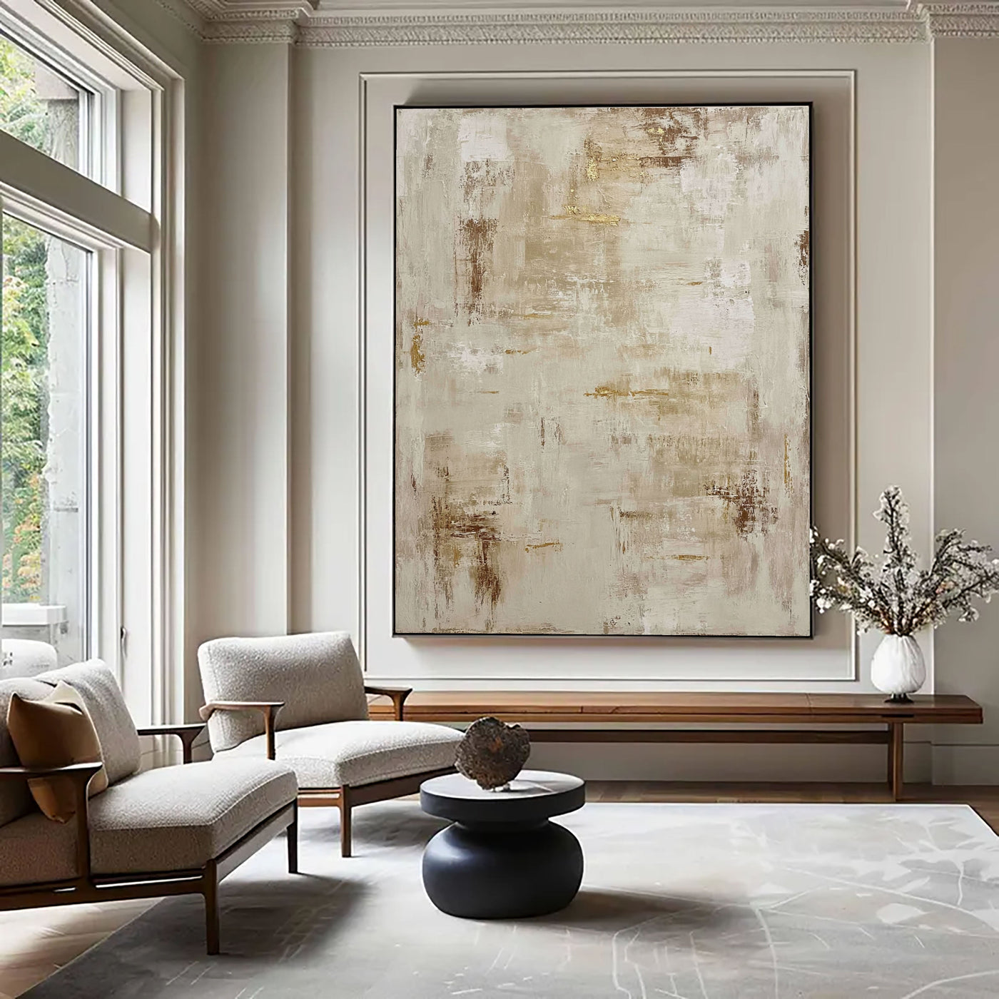 Textured Gilded Whisper | Neutral Gold