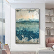 Textured Coastal Serenity | Blue Horizon