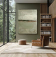 Textured Earthy Horizon | Muted Green