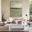 Textured Earthy Horizon | Muted Green