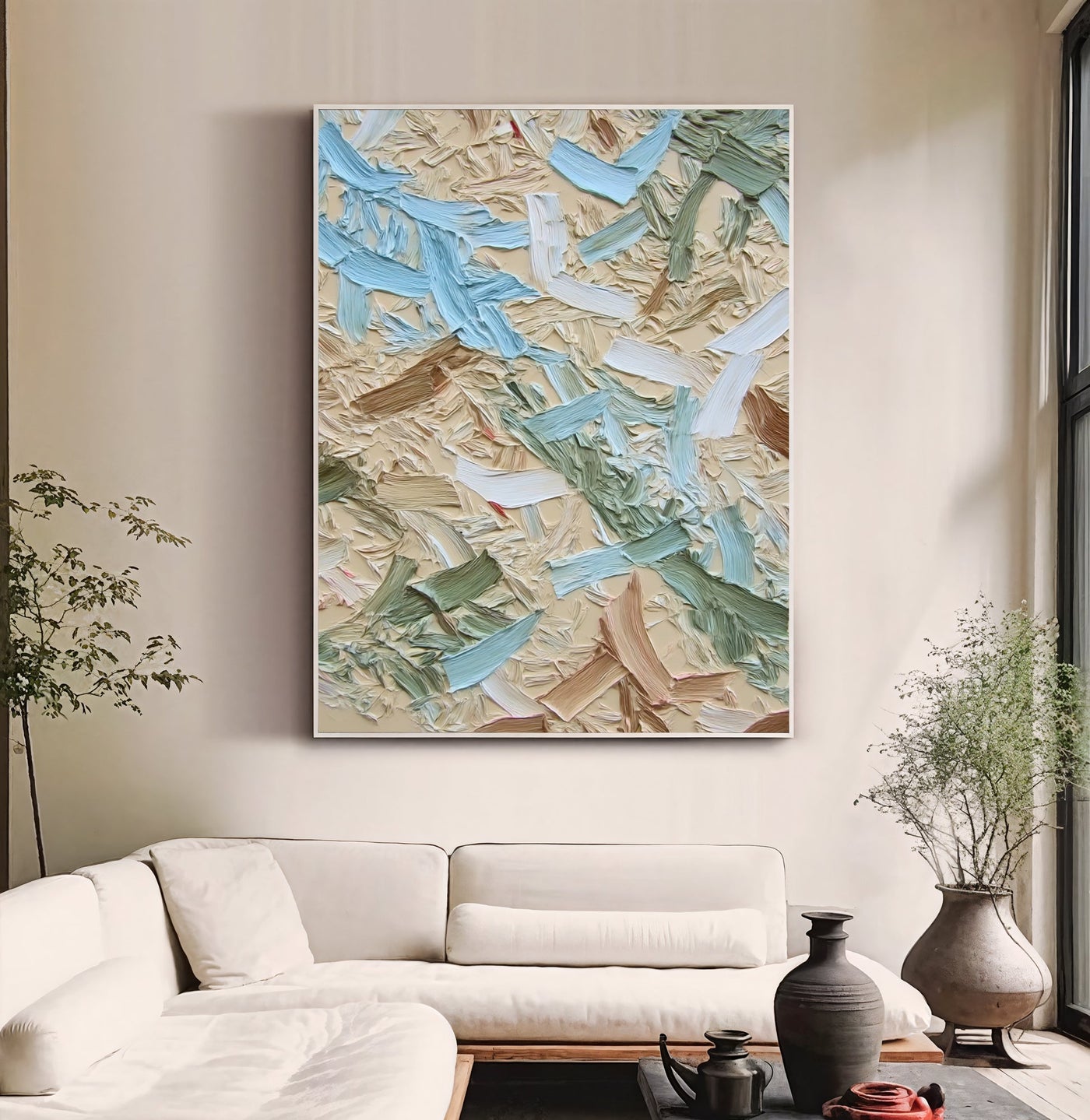 Textured Brushstroke Opulence | Pastel Hues
