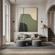 Green Abstract Wall Art  #AT098
