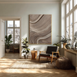 Textured Wave Sophistication | Beige Grey