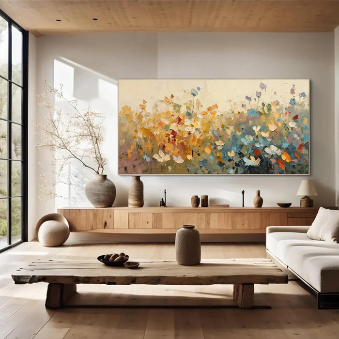 Flower & Tree Textured Abstract Wall Art #SF060