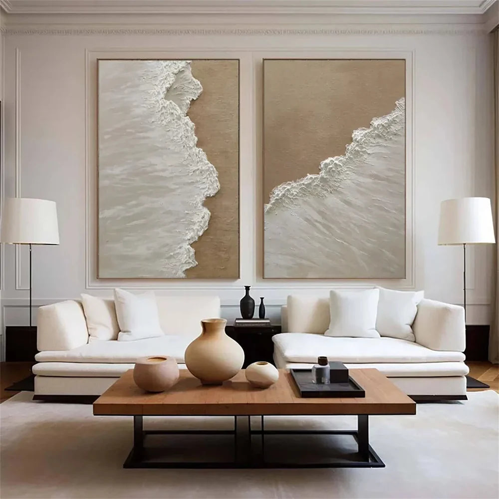 Ocean & Sky Textured Wall Art Set of 2 #MO004