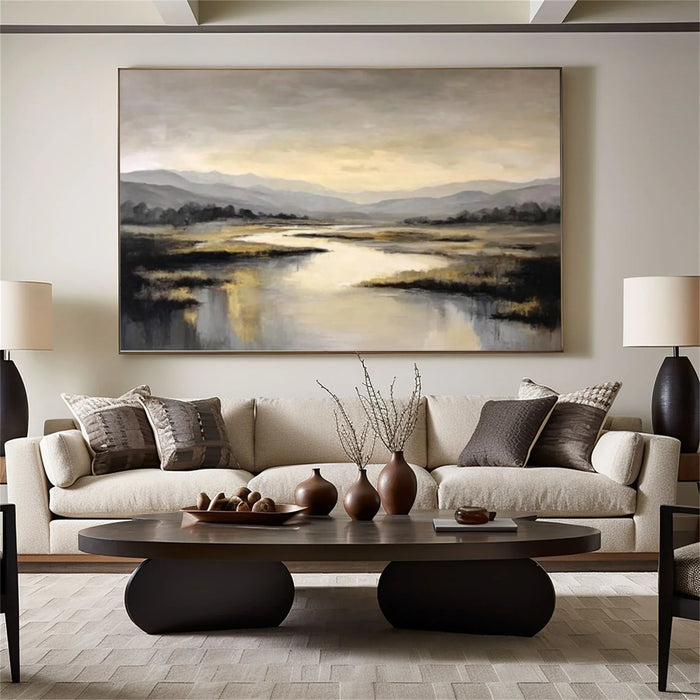 Ocean & Sky Abstract Wall Art #MO083